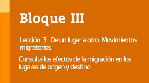 Consulta los efectos de la migración en los lugares de origen y destino