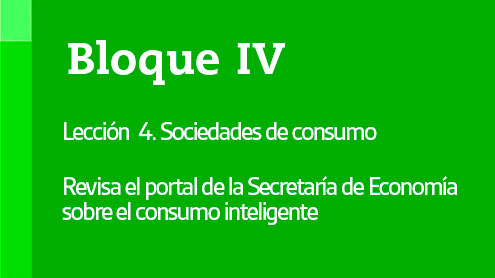 Revisa el portal de la Secretaría de Economía sobre el consumo inteligente
